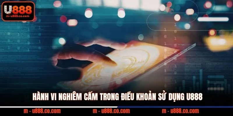 Hành vi nghiêm cấm trong điều khoản sử dụng U888